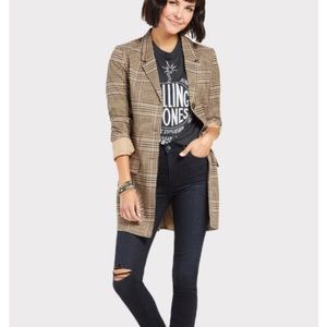 Evereve BB Dakota plaid jacket size L